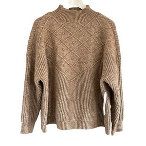 Calvin Klein NWT Womens Tan Chunky Sweater Size XL NEW